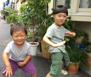 本日のお客様。やんちゃで超かわいい兄弟！！夏休みですね～
