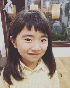５歳の女の子にもななめバング