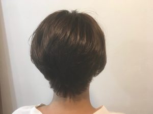 出産間近のお客様、バッサリショートに‼️