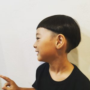 マッシュ歴が長いベテランなので、ちょっとずらしてみました◎