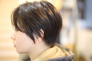 最近、好きな感じのショートと質感とアルガンオイルと。