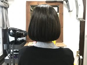 ナチュラルボブに程よく入れたマットでほんの少しだけ個性的に◎