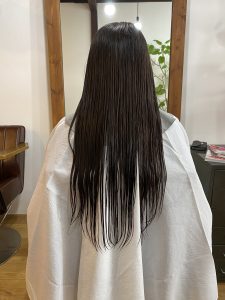 年末の切り落とし◎後厄のお客様をバッサリカットしました。