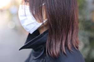 細かくハイライトを入れてからの暖色系カラー◎