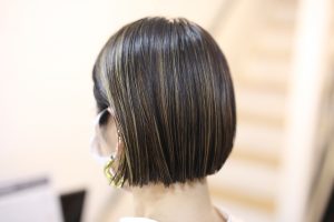 ハイライトを増やして夏仕様に◎