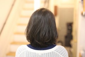 この時期は特に多い！【ギリギリ結べる長さ】にバッサリ切りました◎